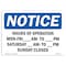 Signmission Safety Sign, OSHA Notice, 7" Height, Sign, Landscape, L-13541 OS-NS-D-710-L-13541 - alternate 1